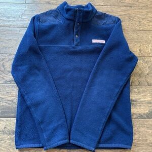 Vineyard Vines Kids Navy Fleece Pullover